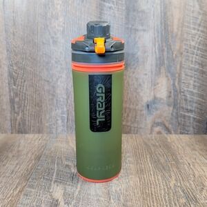 GRAYL GeoPress 24oz Water Purifier Bottle Oasis Green Orange Outdoor Filter